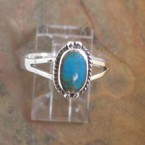 Ring - Sterling Silver Turquoise Oval (6974607032397)