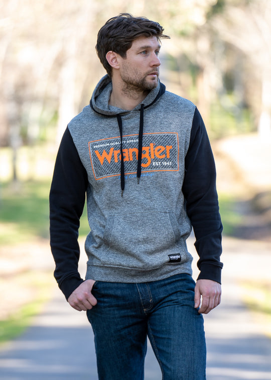 Mens Wrangler Hammond Pullover Hoodie (6740095107149)
