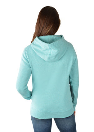 Womens Wrangler Patty Pullover Hoodie - Mint Marle (6853271355469)