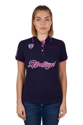 Womens Bullzye Belle Polo Shirt - Navy (7013972574285)