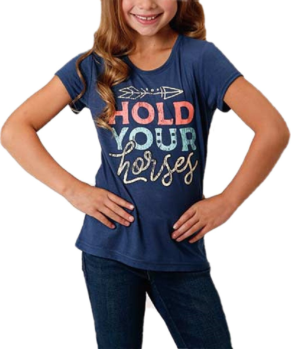 Girls Roper Hold your Horses Tee w21 (6618649591885)