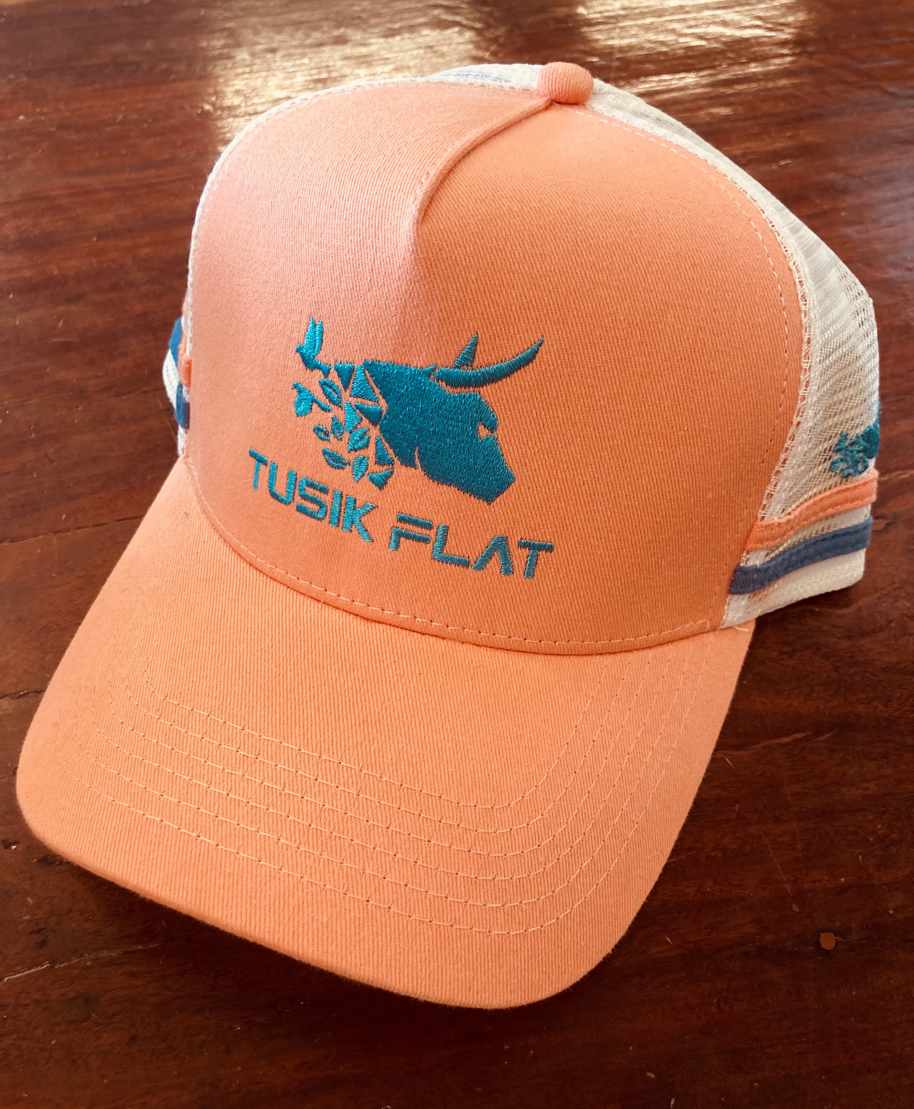 Tusik Flat Coral Kookaburra Trucker Cap (6900299300941)