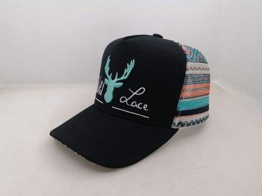 Wild Lace Cap- Aqua Aztec (4932096983117)