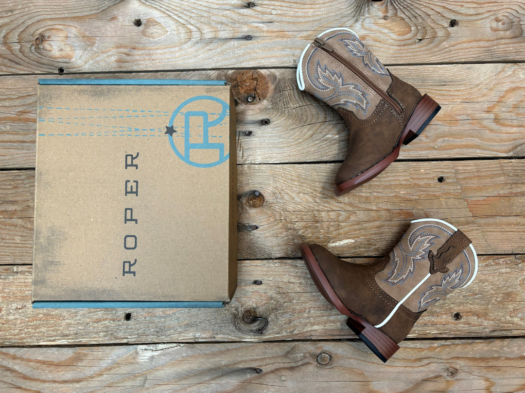 Toddler Roper Eastwood Brown / Tan Boot (7011379413069)