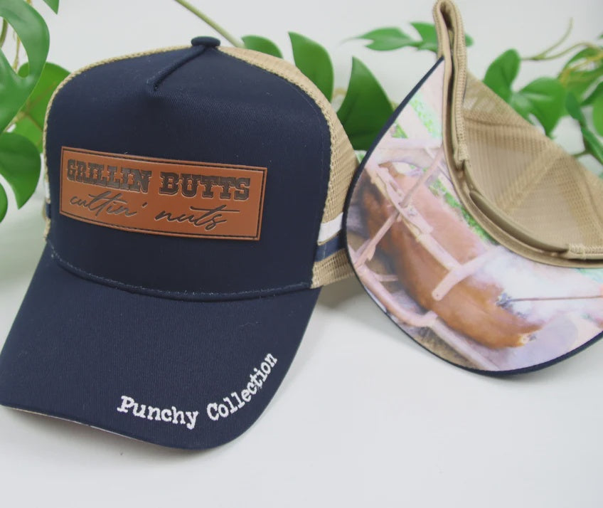 GFOUR Trucker Cap - Leather  Punchy Collection - Grillin Butts (6963354206285)