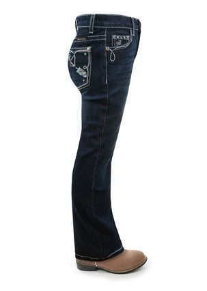 Girls Pure Western Rhian Boot Cut Jean (6730970595405)