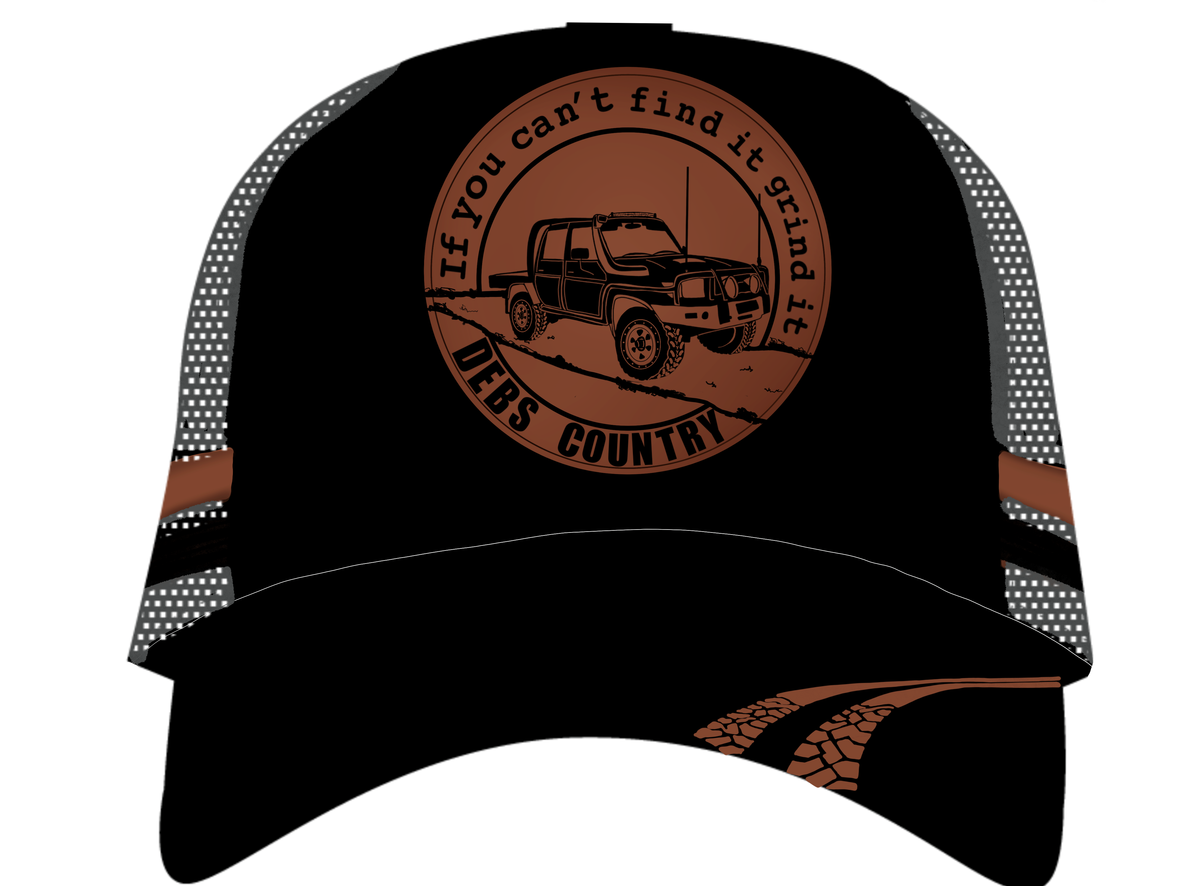 Debs Country Outfitters Black 'Grind it' Trucker Cap (6645165326413)