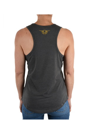 Womens Bullzye Hex Singlet (6676280410189)