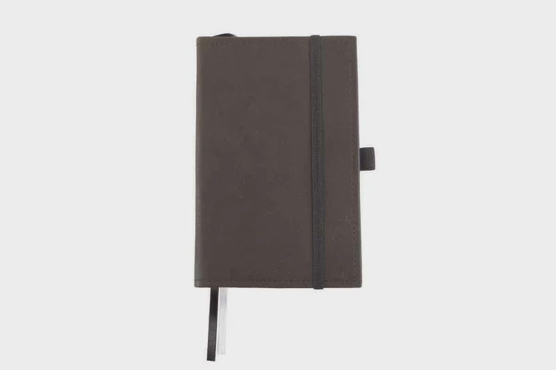 Dickens Hardcover Luxury Leather Journnal - Charcoal (6832125739085)