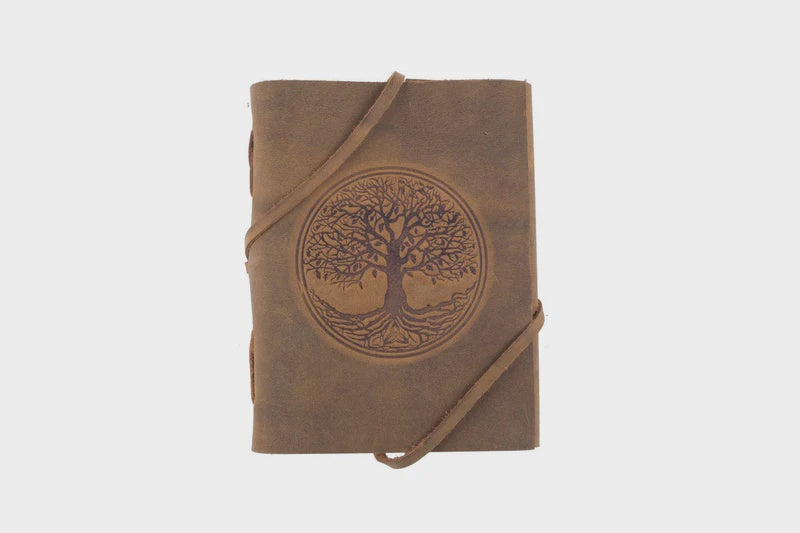 Tree Of Life Luxury Leather Journal 5x7 Unlined (6832125935693)