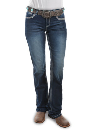 Womens Pure Western Indiana Relaxed Rider Jean 36 leg (3750514163789)