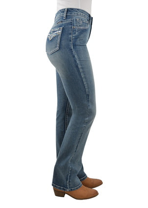 Womens Pure Western Jemma Hi-waist Bootcut Jean - 32 Leg (6730970660941)