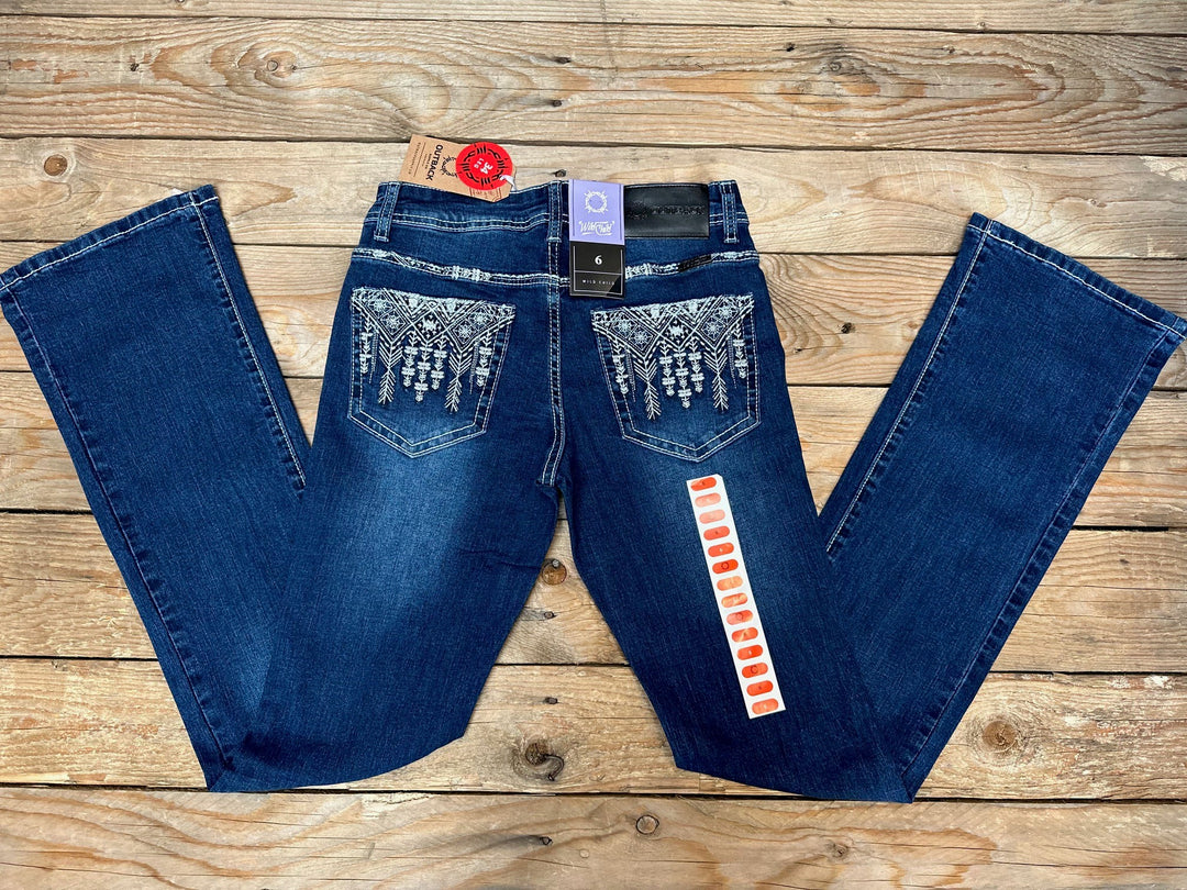 Womens Outback Wild Child Kacey Bling Jean 34 Leg (6952210104397)
