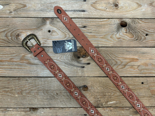 Womens Pure Western Lauren Belt - Tan (7041897234509)