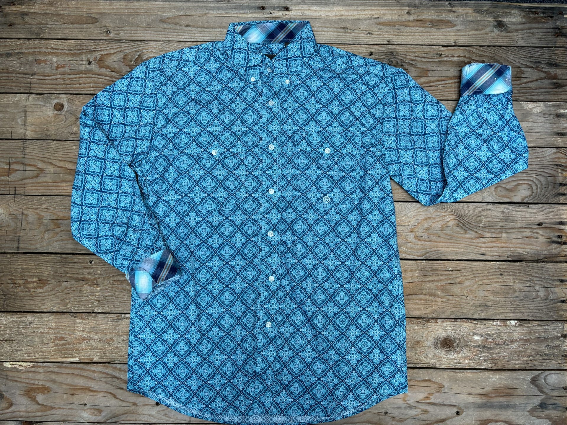 Men's Amarillo Collection L/S Shirt - Blue (7025696964685)
