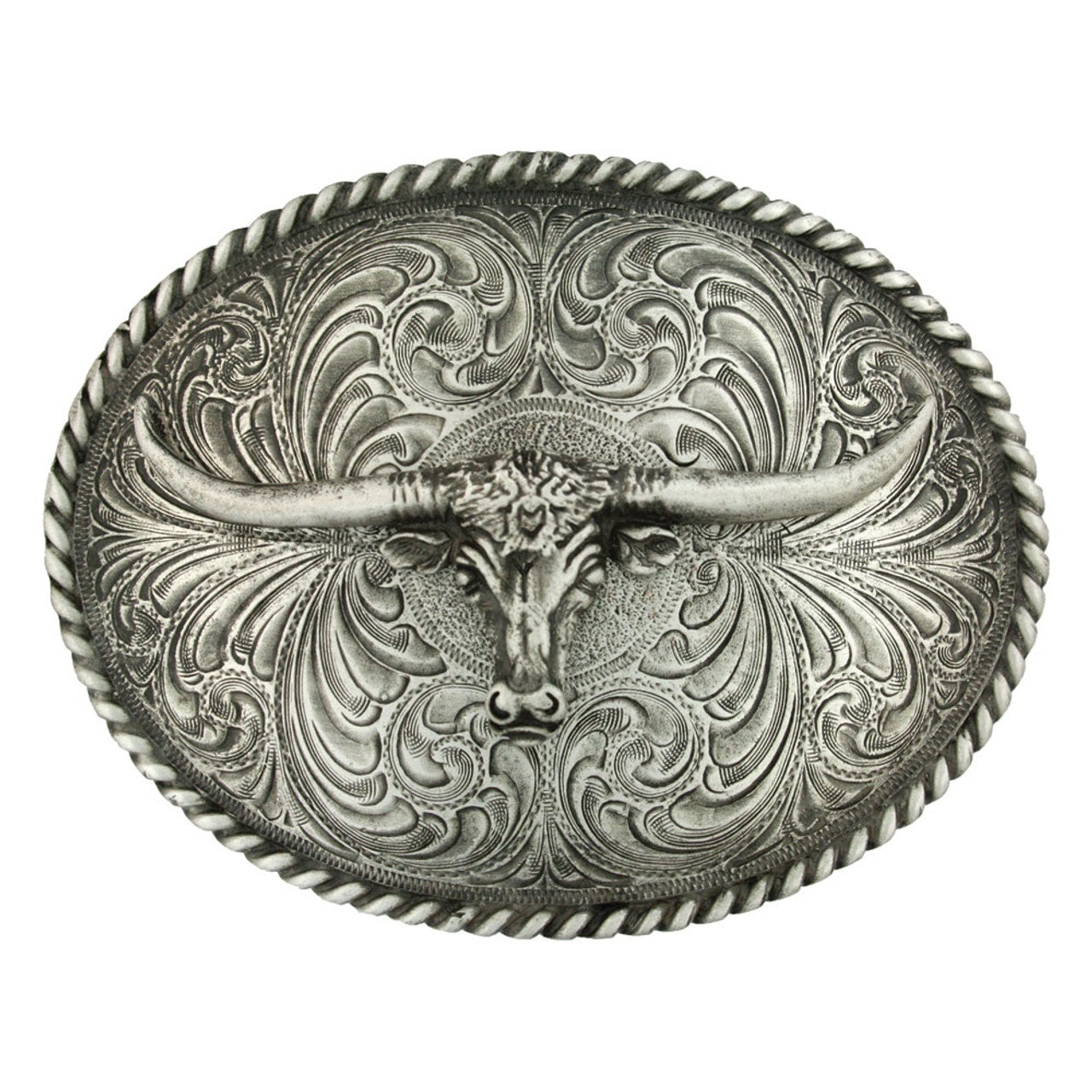 Montana Silver - Western Buckle - Antiqued - Steerhead (6889123807309)