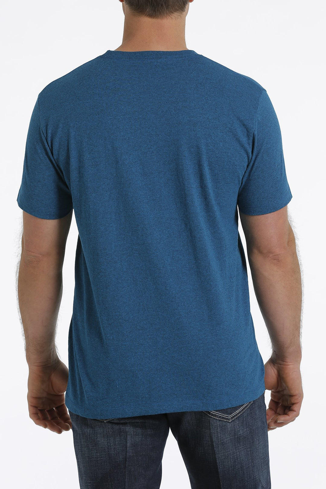 Mens Cinch Lead this Life Heathered Teal Tee (6732697993293)