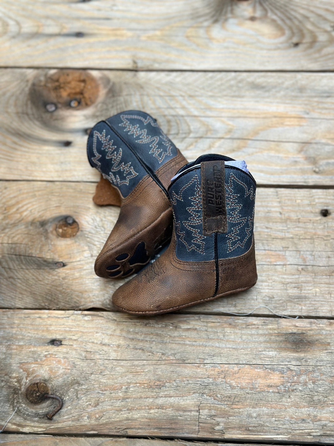 Infant Pure Western Nash Boot - Navy (6862963540045)