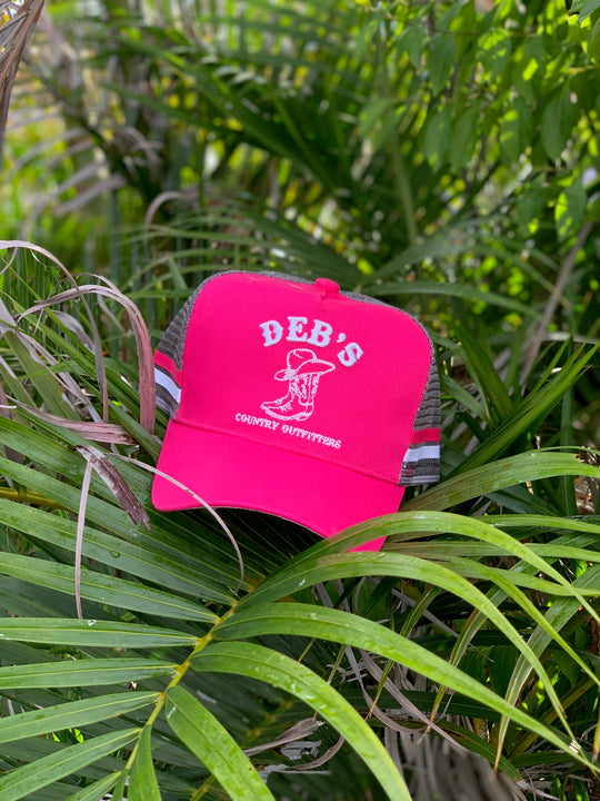 Debs Country Outfitters Pink Pony Tail Trucker (4675022618701)