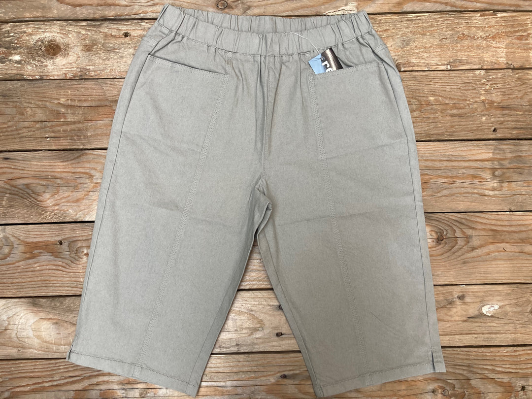 Womens Renoma Capri Pants - Taupe (6921386065997)