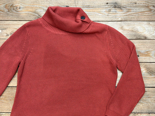 Womens Split Collar Knit Top / Sweater (6856378974285)