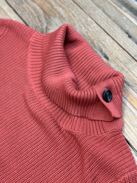 Womens Split Collar Knit Top / Sweater (6856378974285)