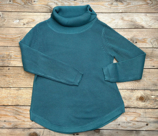 Womens Split Collar Knit Top / Sweater (6856378974285)