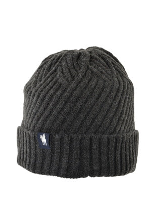 Ladies Thomas Cook Pony Tail Beanie - Charcoal Marle (6853269454925)