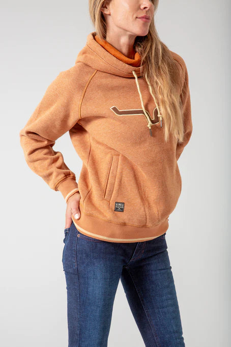 Womens Kimes Ranch Two Scoops Fleece Pullover - Rusty Heather (6854737625165)