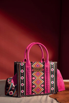 Wrangler Southwestern Crossbody Bag - Hot Pink (7033640517709)