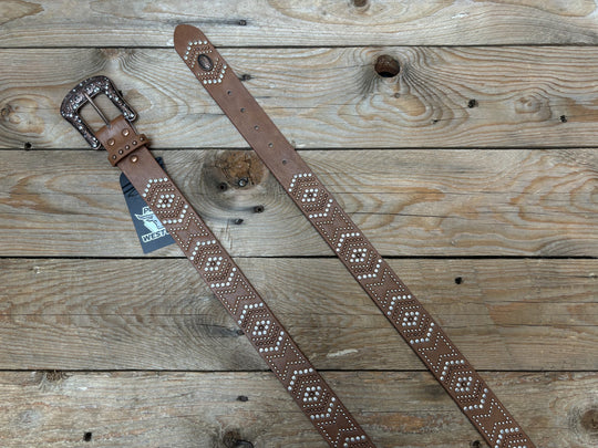 Womens Pure Western Yasmin Belt - Tan (7041897594957)