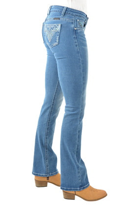 Womens Pure Western Ziggy Boot Cut Jean - 34 Leg (6858402201677)